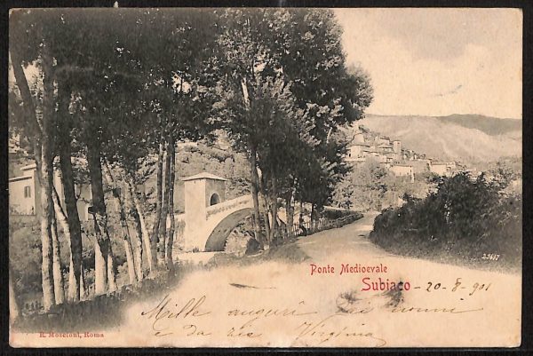 ad8576 - CARTOLINA D'EPOCA - Roma Provincia - Subiaco