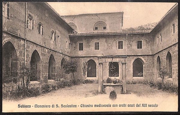 ad8577 - CARTOLINA D'EPOCA - Roma Provincia - Subiaco  1917