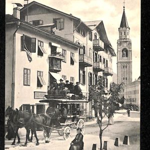 ad0446- CARTOLINA  D'EPOCA - Belluno Provincia -  Cortina d'Ampezzo