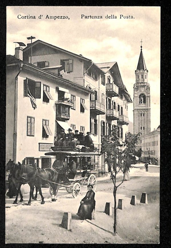 ad0446- CARTOLINA  D'EPOCA - Belluno Provincia -  Cortina d'Ampezzo