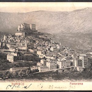 ad8587 - CARTOLINA D'EPOCA - Roma Provincia - Subiaco  1903