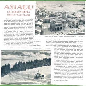 ZA1791 - PUBBLICITA' D'epoca - Libretto pubblicitario: ASIAGO 1941