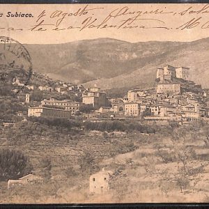 ad8595 - CARTOLINA D'EPOCA - Roma Provincia - Subiaco  1909