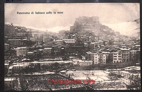 ad8597 - CARTOLINA D'EPOCA - Roma Provincia - Subiaco