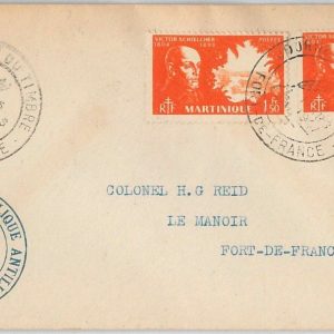 45078 - MARTINIQUE -  POSTAL HISTORY: SPECIAL POSTMARK on COVER  1947