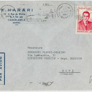 45059 -  MAROC Morocco POSTAL HISTORY - AIRMAIL  COVER to ITALY 1968