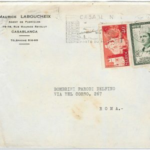 45023  - MAROC Morocco -  POSTAL HISTORY - AIRMAIL COVER to ITALY 1960