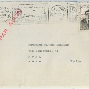45055 - MAROC Morocco -  POSTAL HISTORY - Airmail  COVER to ITALY 1963