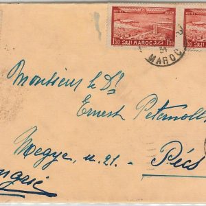 45001  -  MAROC Morocco -  POSTAL HISTORY - COVER to HUNGARY 1934