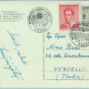 67867 - Czechoslovakia - POSTAL HISTORY -  postmark on  CARD:  Volleyball  19758