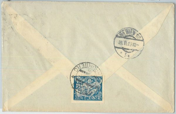 75083 - Czechoslovakia - POSTAL HISTORY - Cover to AUSTRIA  1923 - immagine 2