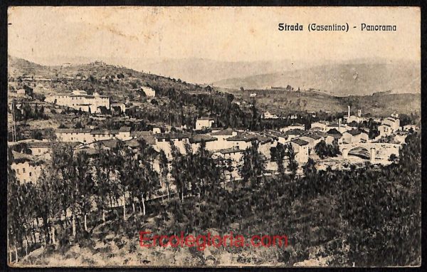 ae0512 - CARTOLINA  D'EPOCA - Arezzo Provincia - Strada  1919