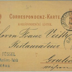 85066 - AUSTRIA Czechoslovakia - POSTAL HISTORY - Stationery from PREROV 1876