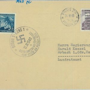 85067 - Bohemia-Moravia - Postal History - CARD w/ special postmark of BRNO 1940