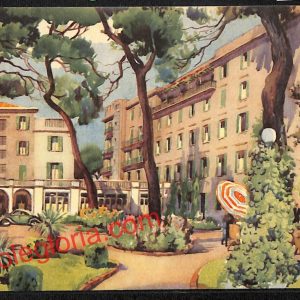 ah9921 - CARTOLINA D'EPOCA - Riccione Città - Hotel Vienna Touring