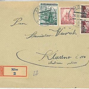 17198 - CZECH AND MORAVIA : POSTAL HISTORY - REGISTERED COVER - 1940