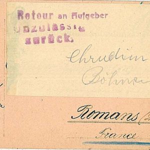 21402 - Czechoslovakia - POSTAL HISTORY - POSTCARD to FRANCE 1917 - Chrudim