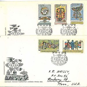 21809 - Czechoslovakia - POSTAL HISTORY - Set of 2 FDC COVER 1962 PICASSO DOVES