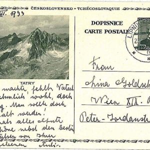 21994 - Czechoslovakia - POSTAL HISTORY - Piture STATIONERY CARD 1933 Mountain