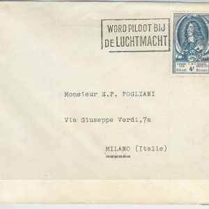 60221 - BELGIUM - POSTAL HISTORY - AVIATION: postmark on COVER 1962 - BE a PILOT