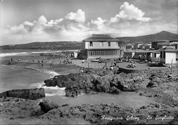 ac8218 - CARTOLINA D'EPOCA - Livorno Provincia - Rosignano Solvay  1957