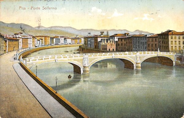 ad0005 - CARTOLINA D'EPOCA - Pisa Città - Ponte Solferino