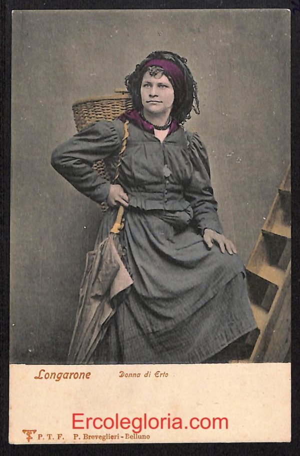 ae1295 - CARTOLINA  D'EPOCA - Belluno Provincia - Costumi - COSTUME DI ERTO