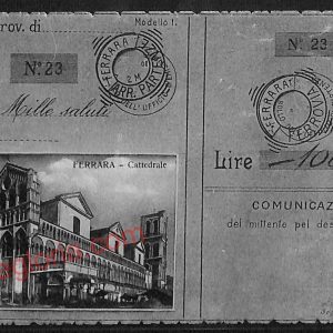 ae6132 - CARTOLINA D'EPOCA - Ferrara Città - Cattedrale  1917
