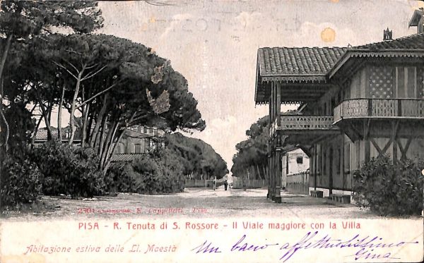 ad0016 - CARTOLINA D'EPOCA - Pisa Città - R. Tenuta di S. Rossore
