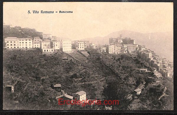 ad8617 - CARTOLINA D'EPOCA - Roma Provincia - San Vito Romano  1916