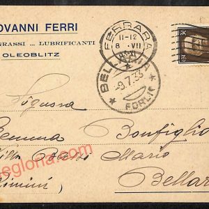 ae6212 - CARTOLINA D'EPOCA - Ferrara Città - Giovanni Ferri   ''Oleoblitz''