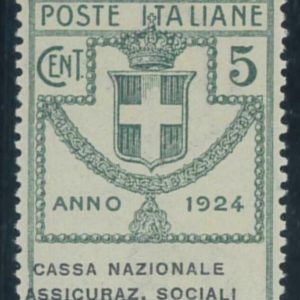 P3784 F - ITALIA ENTI PARASTATALI, SASS. 24 AA , GOMMA INTEGRA