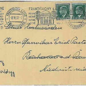 29996 - Czechoslovakia - POSTAL HISTORY - COVER 1937 - MEDICINE  Rheumatism