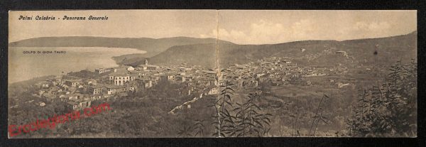 ah9622 - DOPPIA CARTOLINA D'EPOCA - Reggio Calabria Provincia - Palmi Calabria