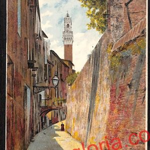 ai5332 - CARTOLINA D'EPOCA - Siena Città - Vicolo della Manna