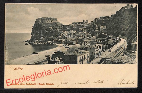ah9634 - CARTOLINA D'EPOCA - Reggio Calabria Provincia - Scilla