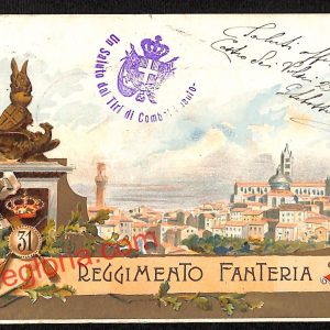 ai5339 - CARTOLINA D'EPOCA - Siena Città - 31° Reggimento Fanteria