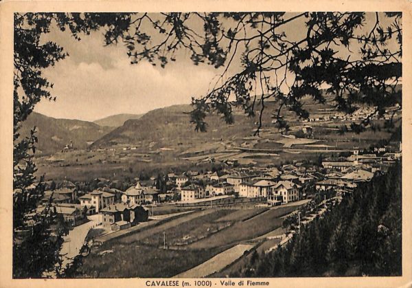 ab5606 - CARTOLINA  D'EPOCA - Trento Provincia : CAVALESE  1939