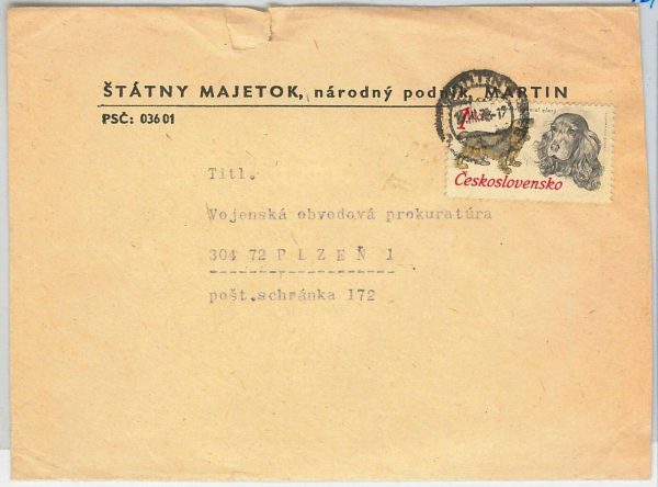 43023 - Czechoslovakia : POSTAL HISTORY - COVER 1978 - DOG : Spaniel