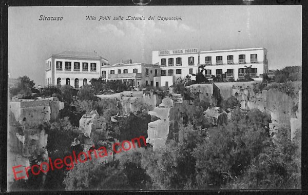 ai6595 - CARTOLINA D' EPOCA - Siragusa Città - Villa Politi