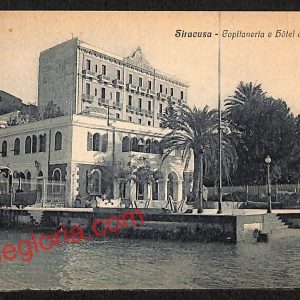 ai6598 - CARTOLINA D' EPOCA - Siragusa Città - Hotel Etrangers