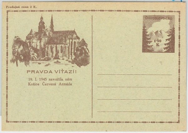 45608 - Czechoslovakia - POSTAL STATIONERY CARD - 1945 ARCHITECTURE Polar