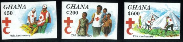 P2714 B - GHANA MICHEL 2108/10 AND BL 266 MNH IMPERF.