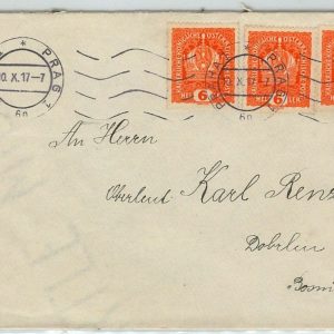 46219 Czechoslovakia AUSTRIA - POSTAL HISTORY Brief: COVER to BOSNIA 1917