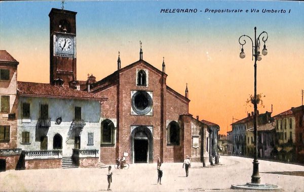 ac4216 - CARTOLINA D'EPOCA - Milano Provincia -  MELEGNANO