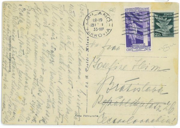 P 1129 - ITALIA REGNO , 1935 SASS. 382 + IMPERIALE PA. SU BUSTA
