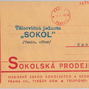 51049 Czechoslovakia POSTAL HISTORY - Advertising Cover TENNIS Ping Pong BOXING
