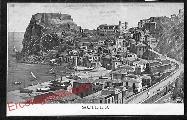 ah9637 - CARTOLINA D'EPOCA - Reggio Calabria Provincia - Scilla