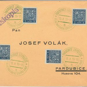 56676 - HORSE racing - Czechoslovakia - POSTAL HISTORY: Postmark on COVER 1935