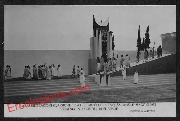 ai6632 - CARTONCINO D' EPOCA - Siragusa Città - Teatro Greco